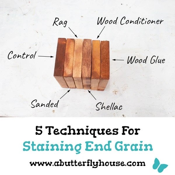 5 Techniques For Staining End Grain Experiment) A Butterfly House