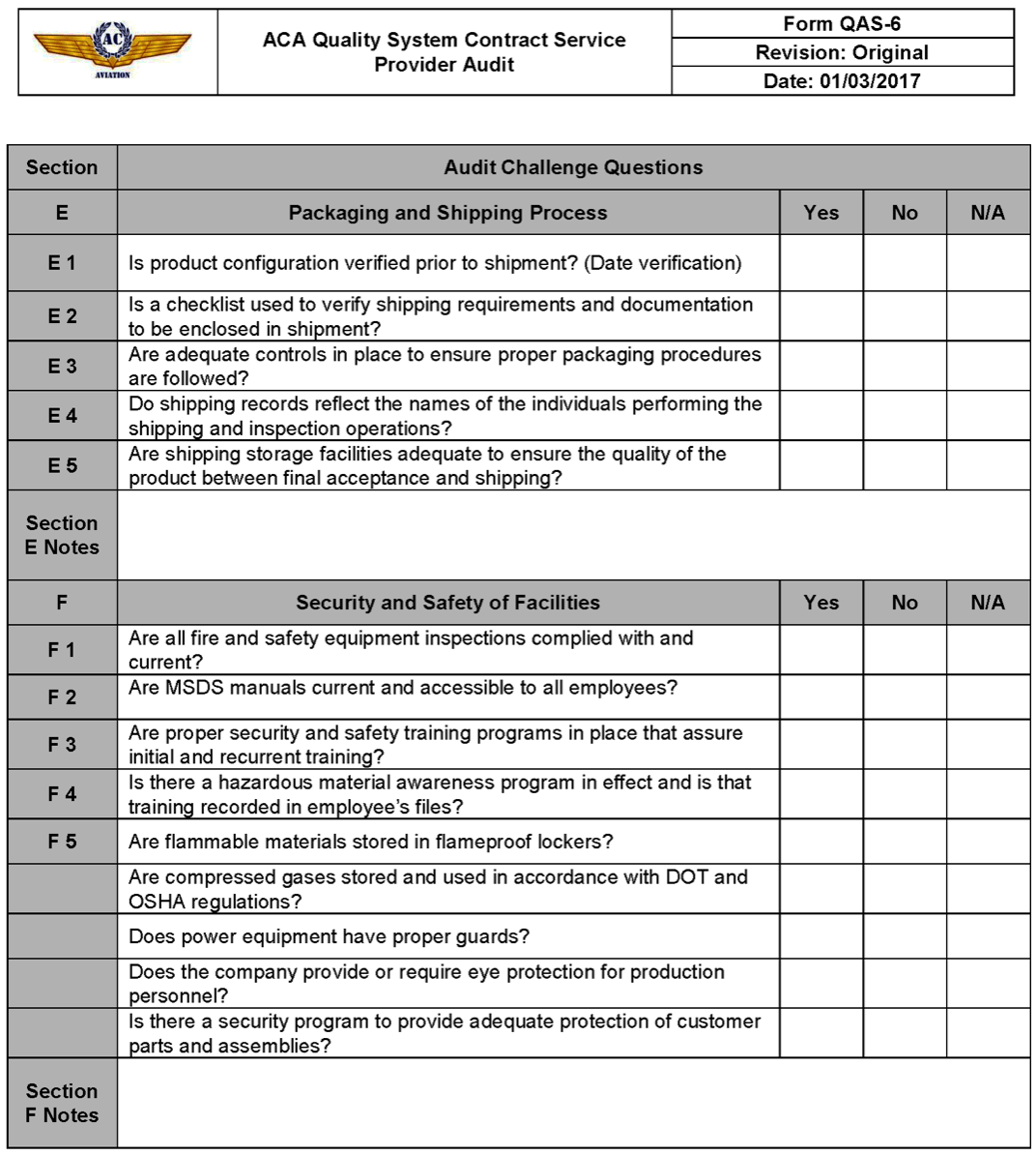 Sample Forms — ACAviation Documentation 1.0 documentation