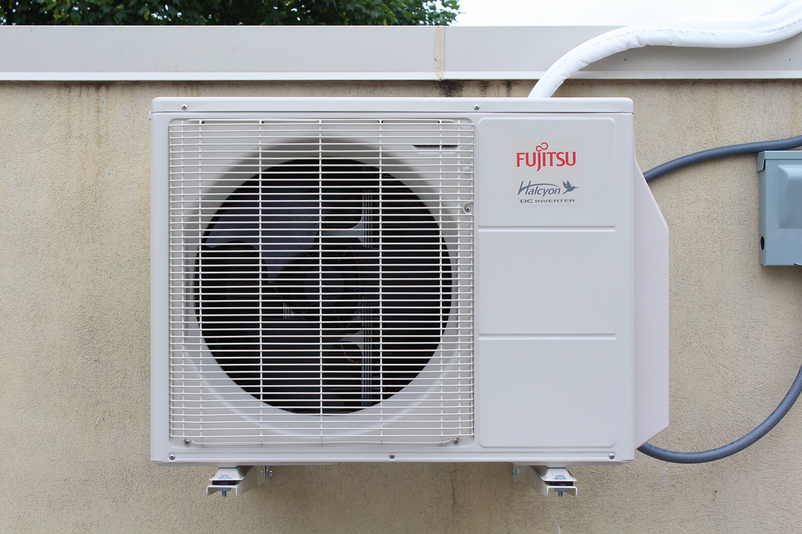 Outside Ductless AC Install