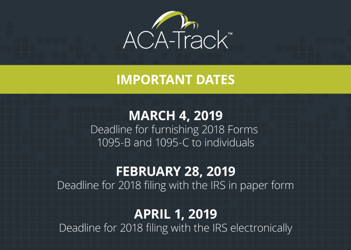 IRS Extends ACA Deadline for Providing 1095s to Employees for 2018