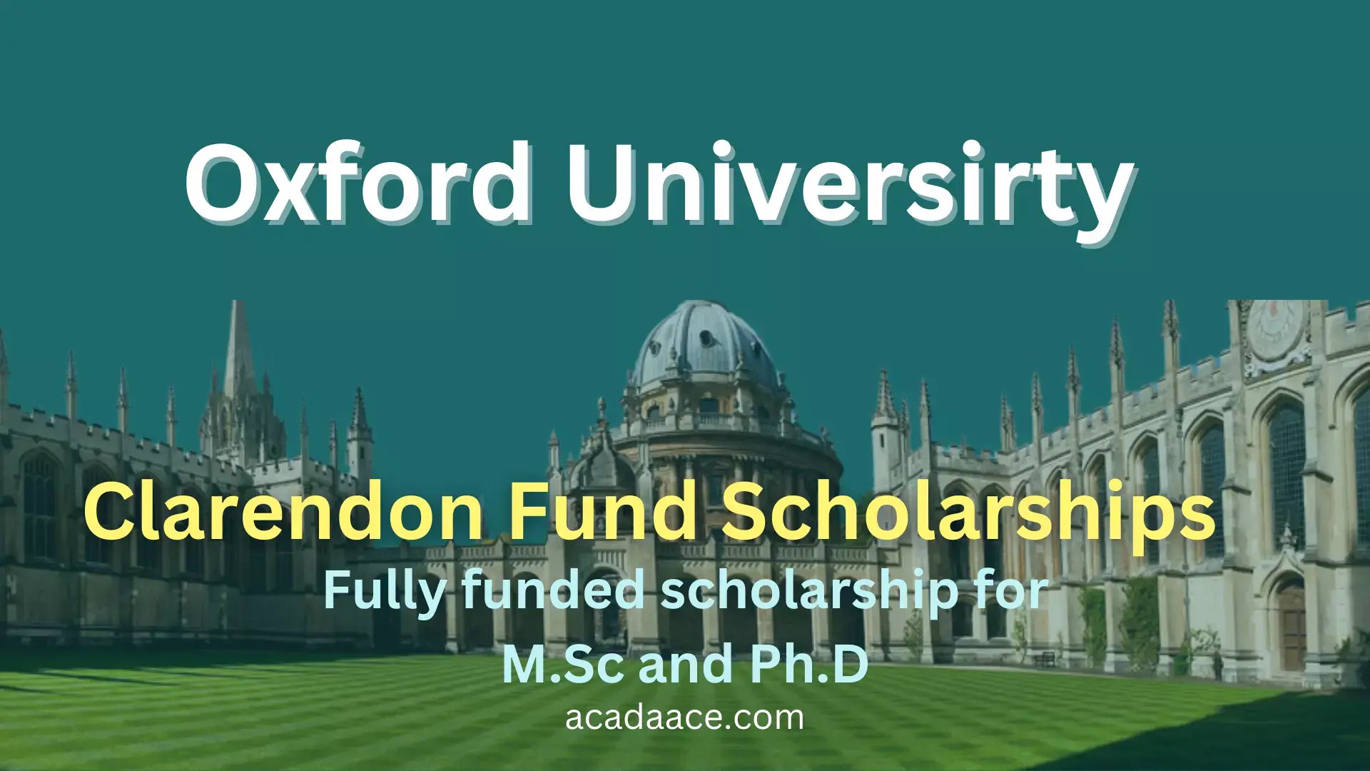 2023 International Scholarship in Oxford University