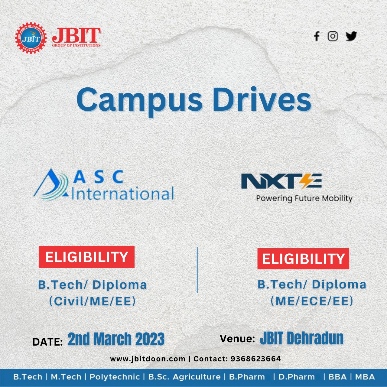 JBIT Dehradun No 1 Destination For Pool Campus Placement Drive in