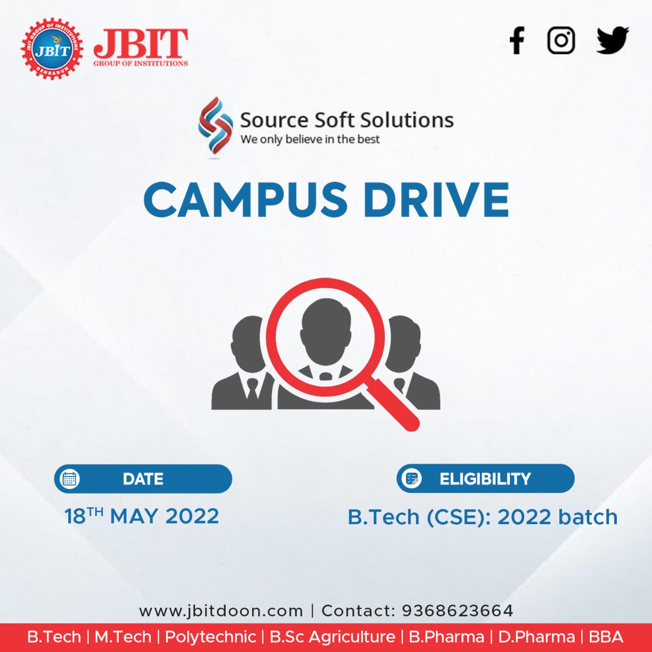 JBIT Dehradun No 1 Destination For Pool Campus Placement Drive in