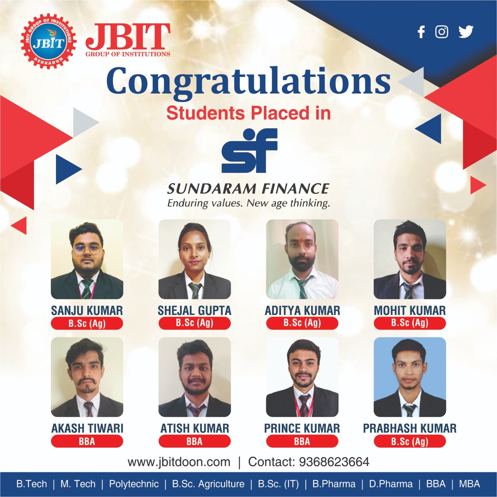 JBIT Dehradun No 1 Destination For Pool Campus Placement Drive in
