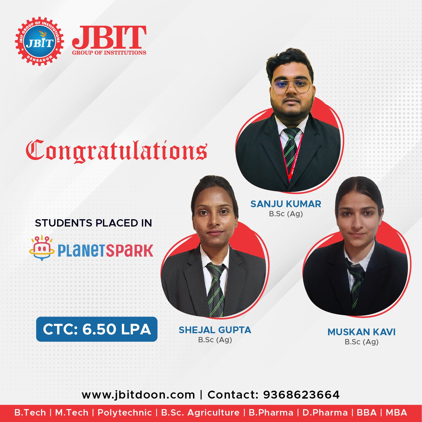 JBIT Dehradun No 1 Destination For Pool Campus Placement Drive in