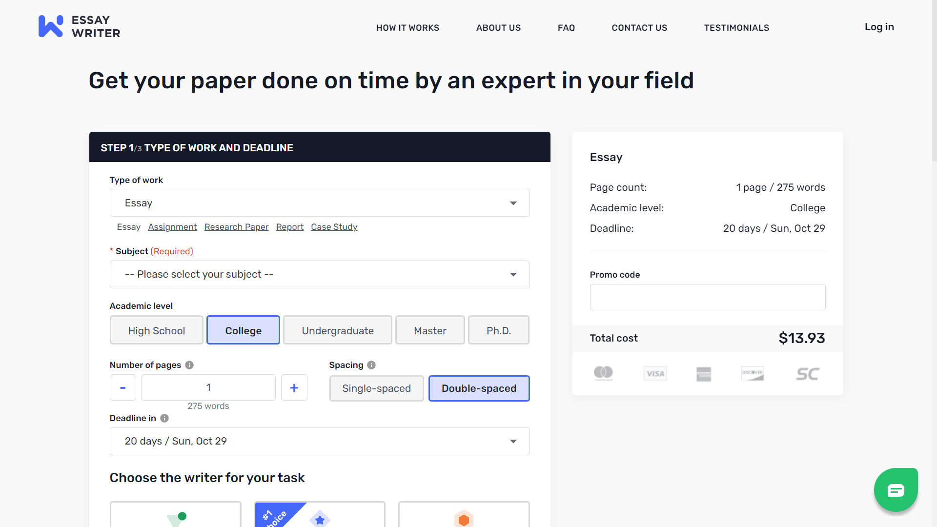 Essaywriter Coupon, Promo Code 2024 Active Discounts