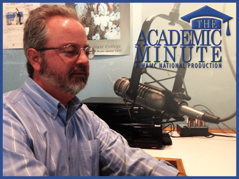 Union College's David Cotter records at the WAMC Studios The Academic
