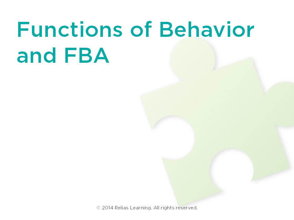 Functional Assessment and Behavior Intervention Plans RELIAS ACADEMY