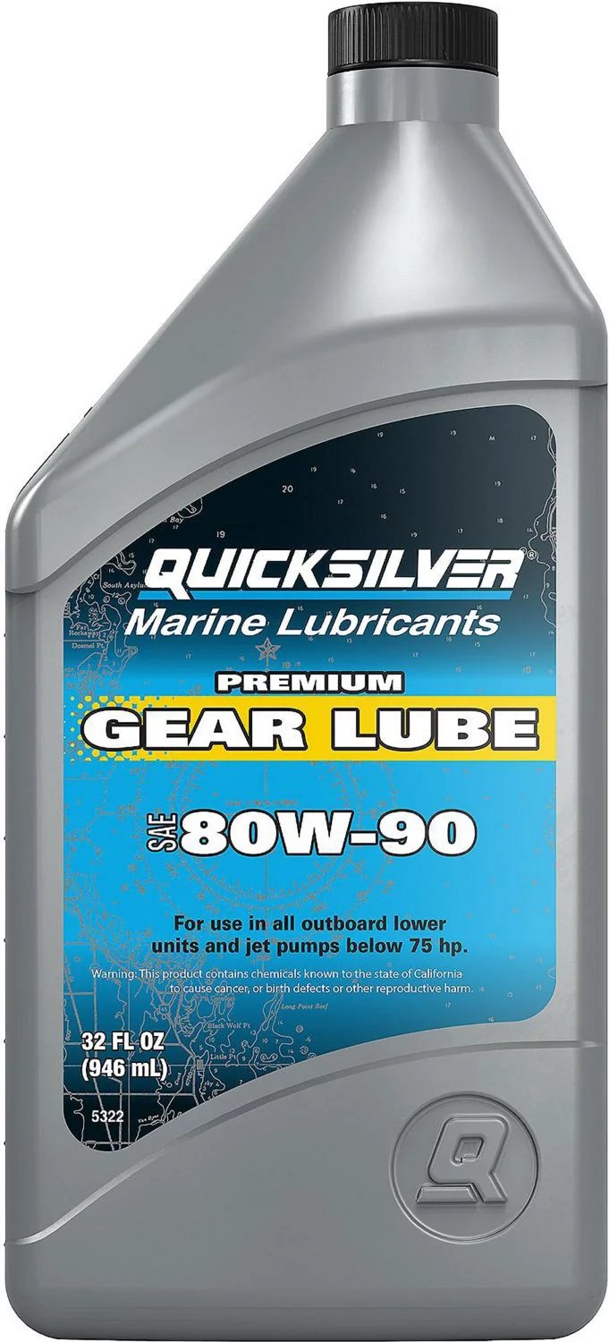 Quicksilver 1 qt Premium SAE 80W90 Gear Lube Academy