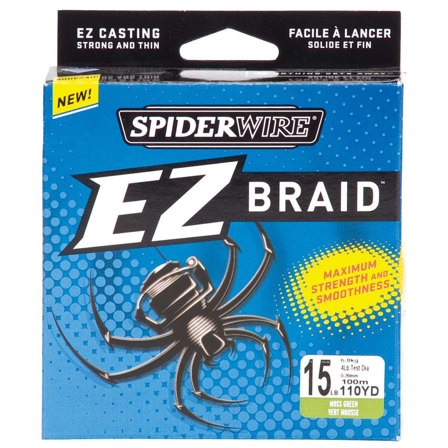 Spiderwire EZ Braid 15 lb 110 yards Braided Fishing Line Academy