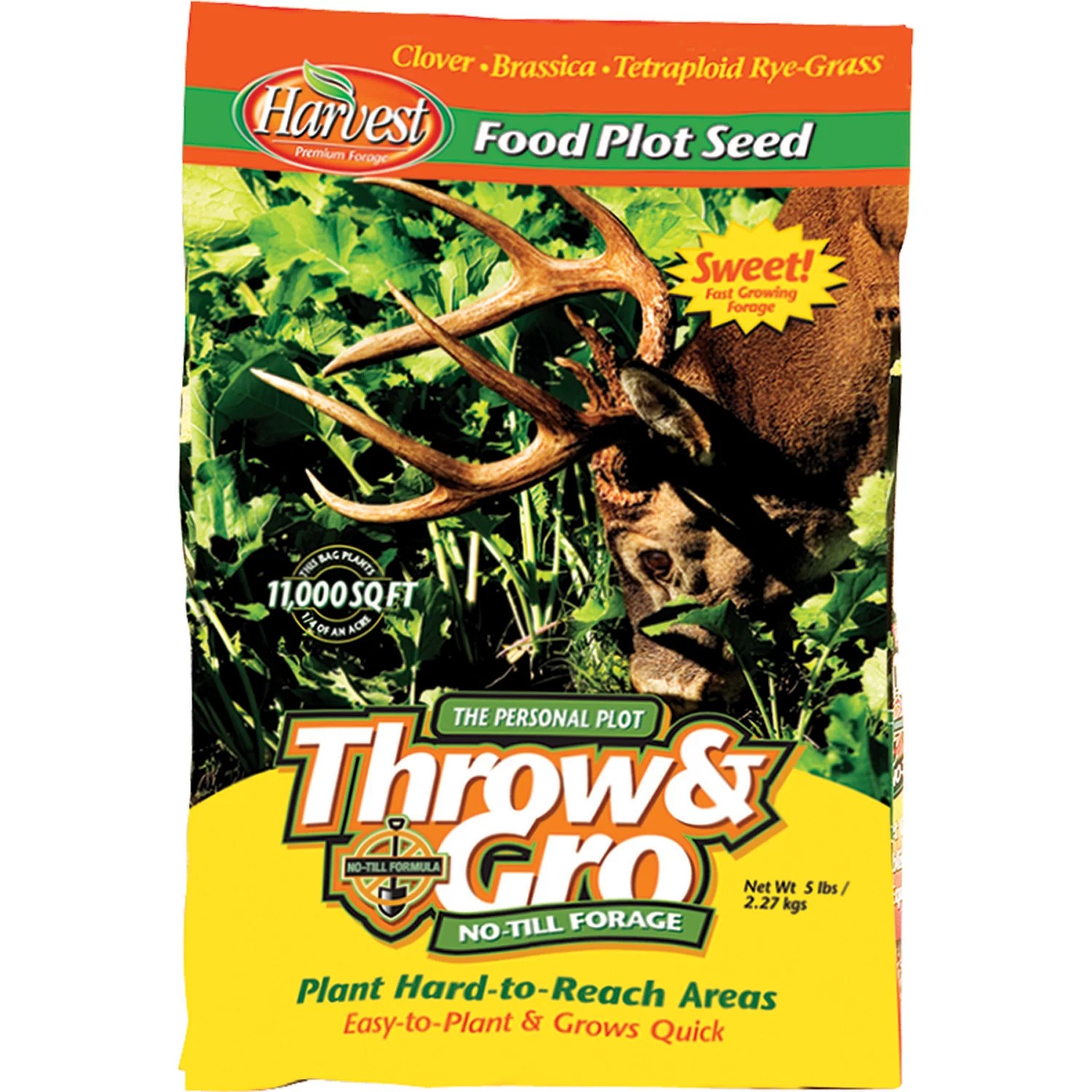 Evolved Habitats Throw & Gro NoTill Forage 5 lb. Feed Plot Seed Academy