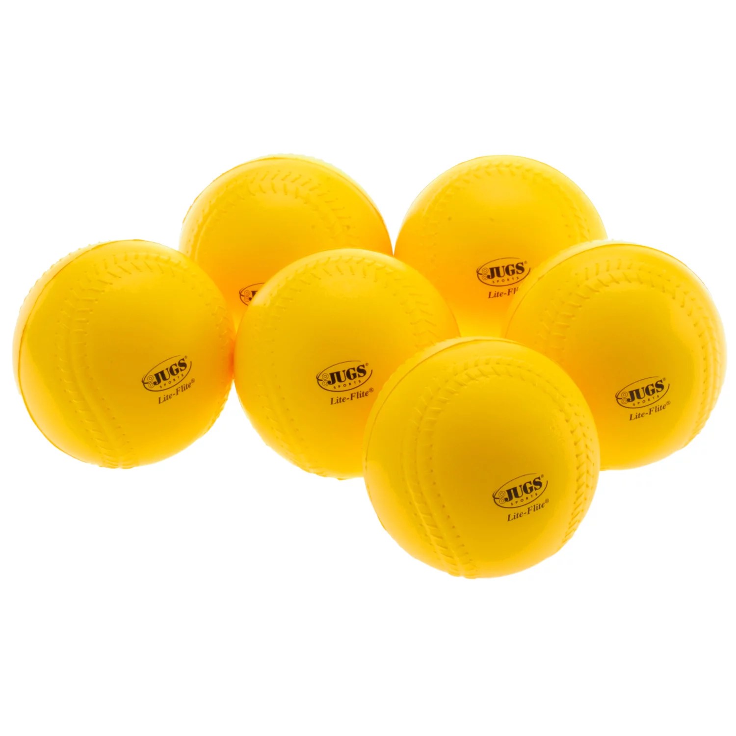 JUGS LiteFlite Baseballs 6Pack Free Shipping at Academy