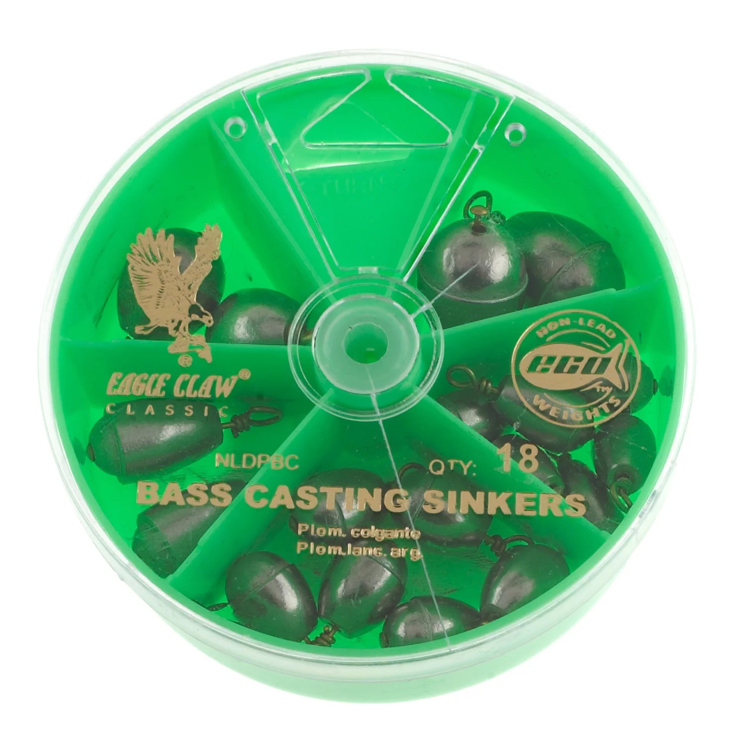 Eagle Claw NonLead Bass Casting Sinkers 24Pack Academy