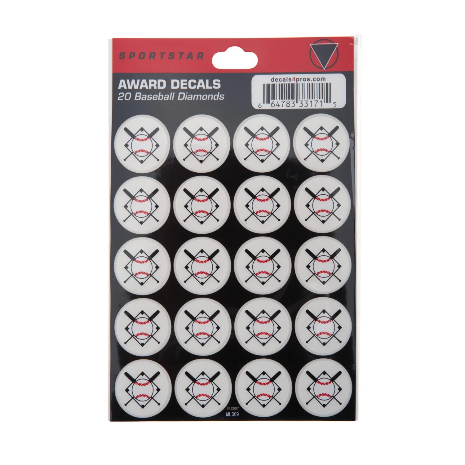 Sportstar Baseball Diamond Award Decals Academy