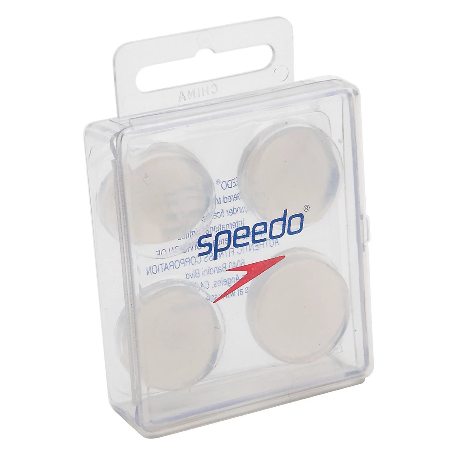 Speedo Adults' Silicone Ear Plugs 4Pack Academy