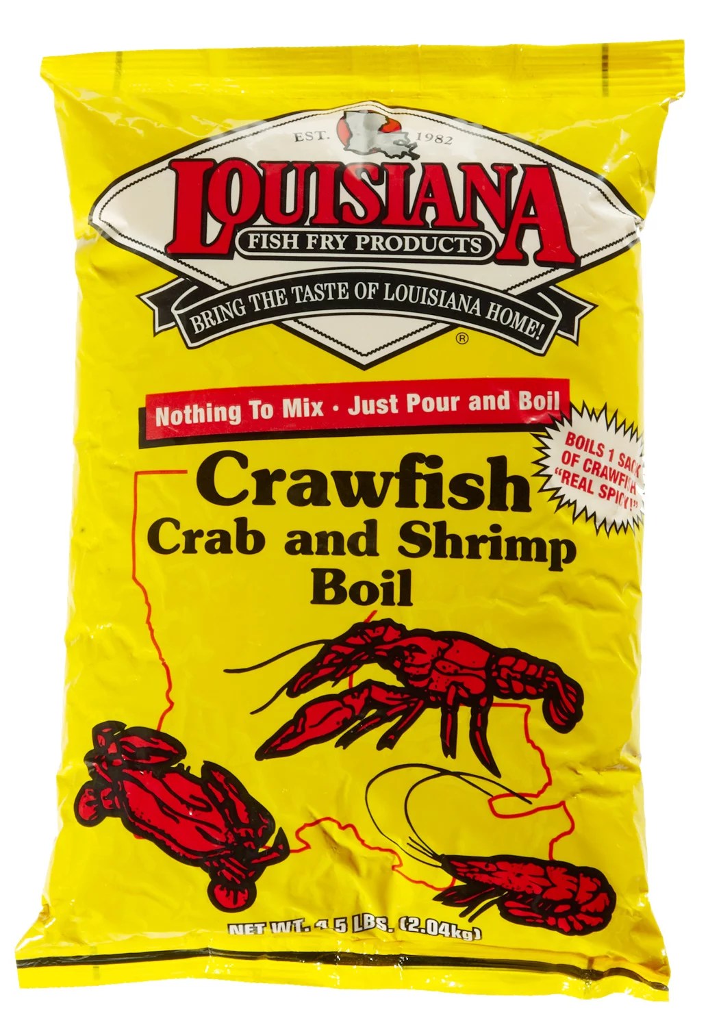 Louisiana Fish Fry Products 4.5 lb. Crawfish/Crab/Shrimp Boil Academy