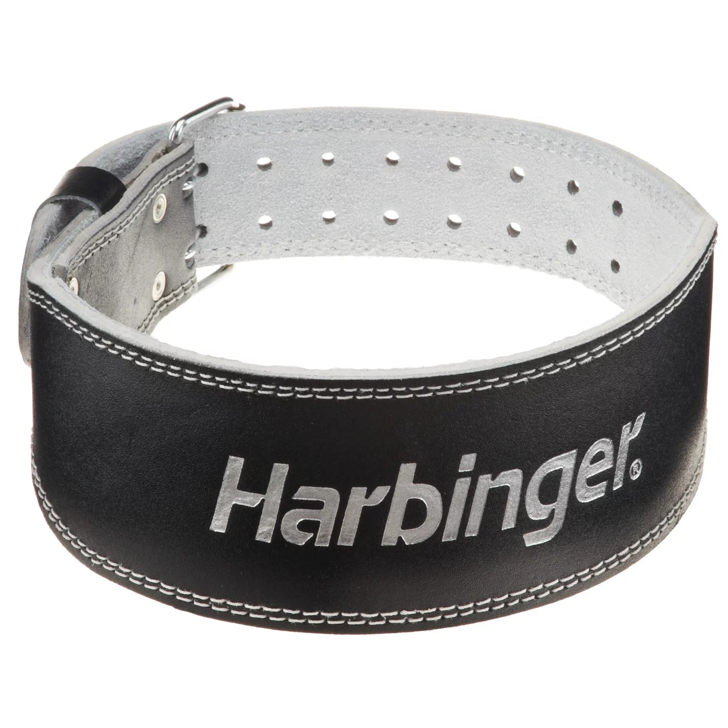 Harbinger 4" Padded Leather Weight Lifting Belt Academy