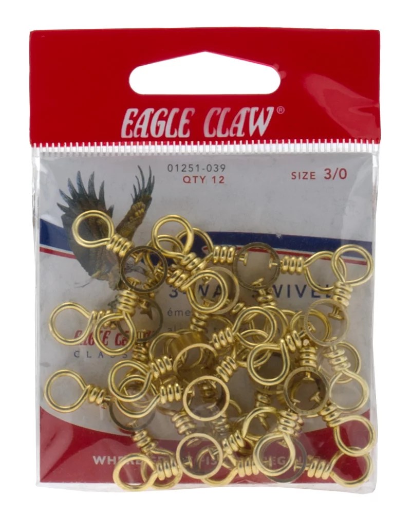 Eagle Claw 3-Way Swivels 12-Pack | Academy
