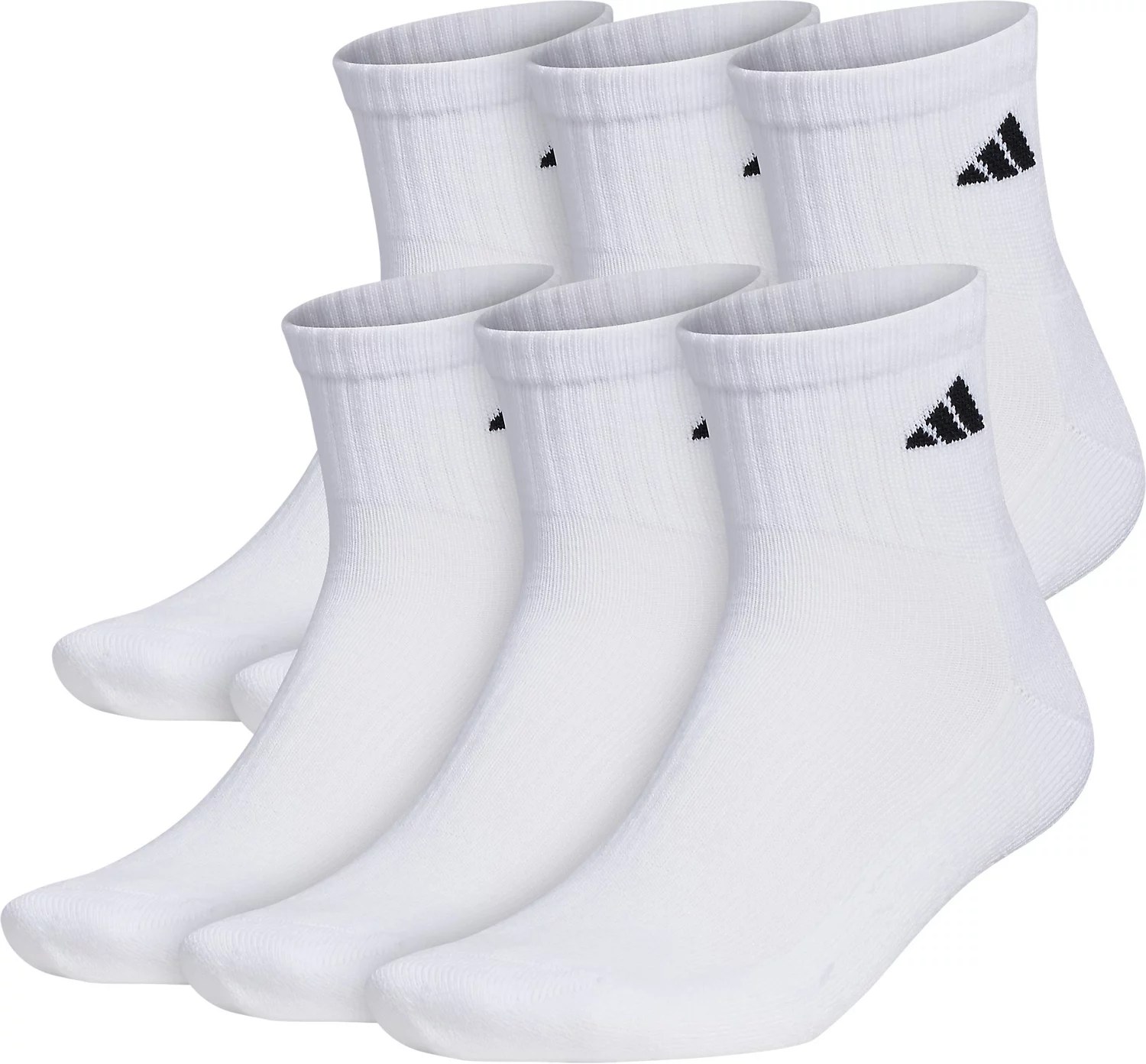 adidas Men's climalite Quarter Socks 6 Pack Academy