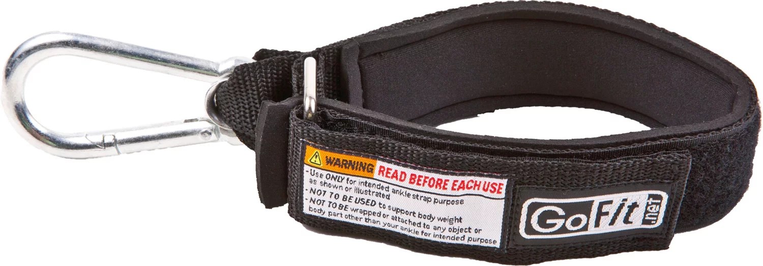GoFit Tube/Band Ankle Strap with Carabiner Academy