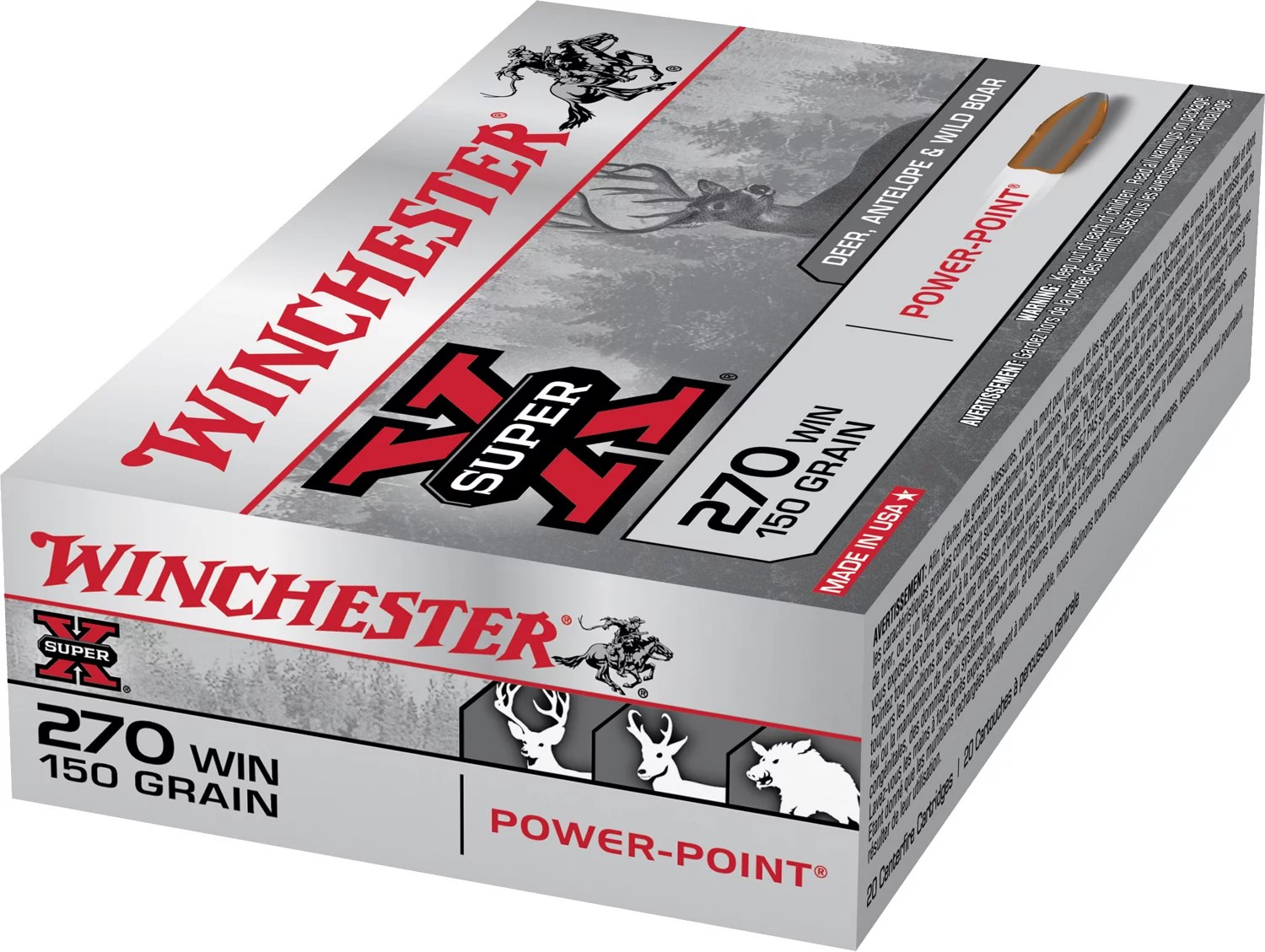 Winchester SuperX PowerPoint .270 Winchester 150Grain Rifle