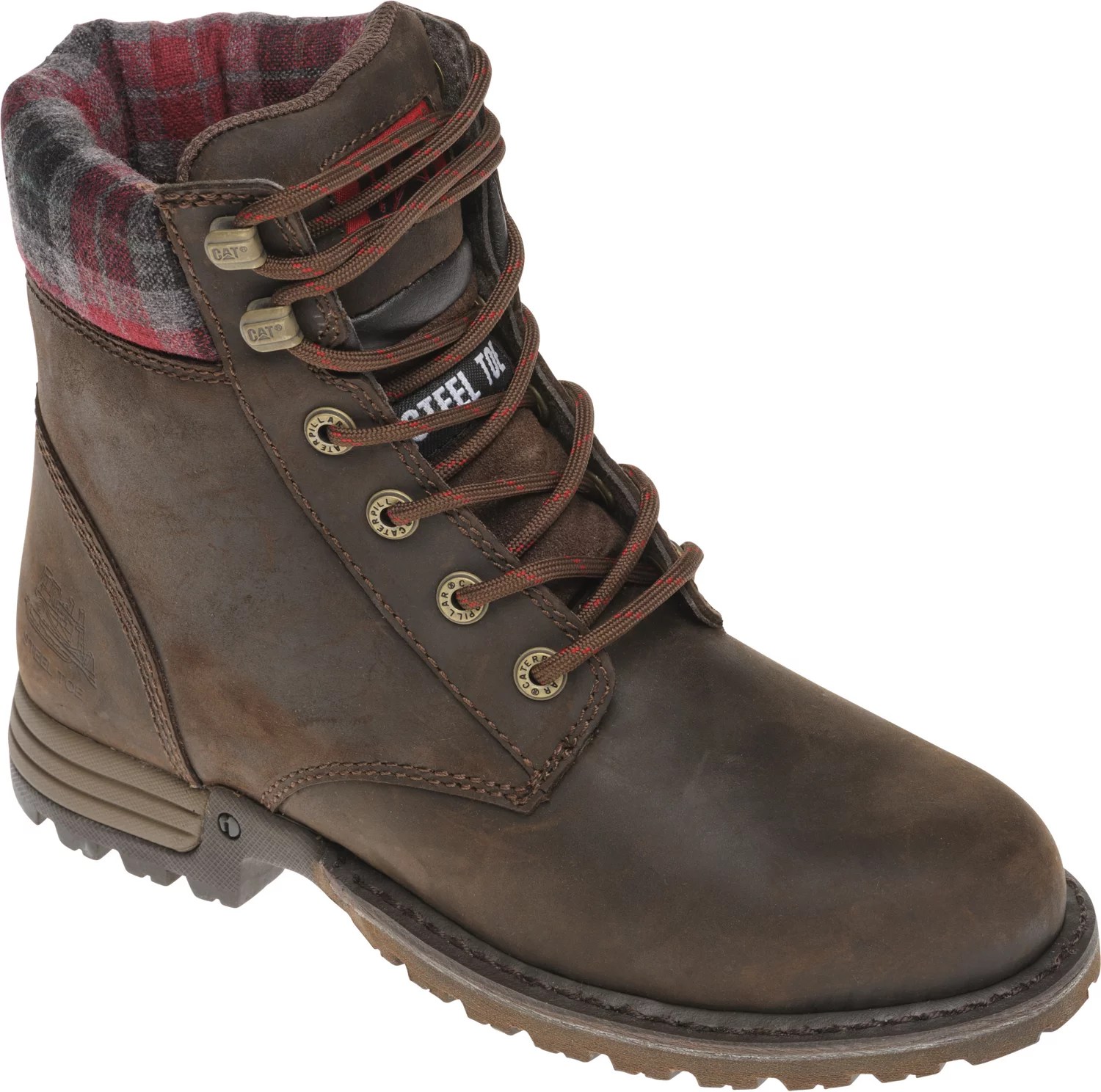 Cat Footwear Women's Kenzie Steel Toe Lace Up Work Boots Academy