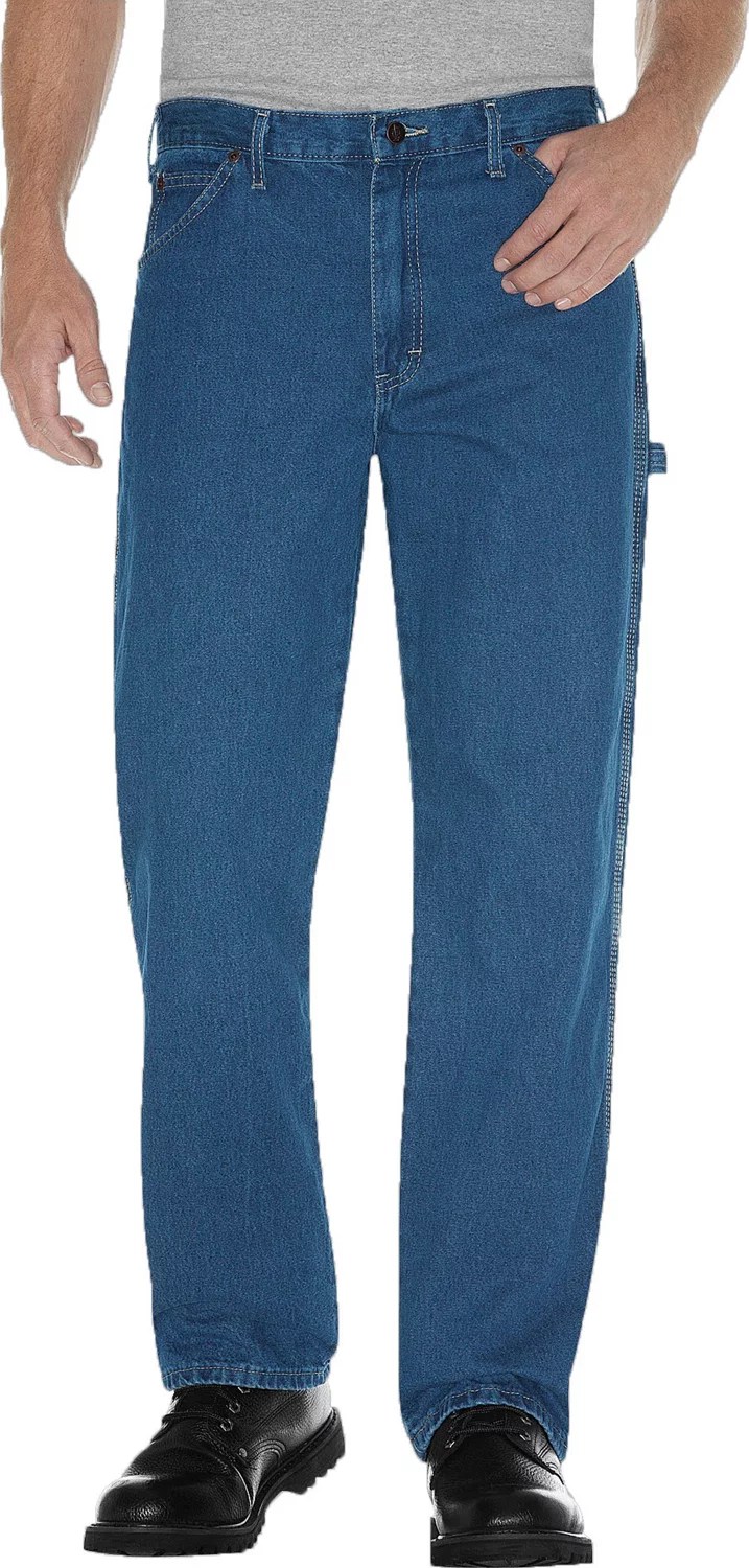 Dickies Men's Relaxed Fit Stonewashed Carpenter Denim Jean Academy