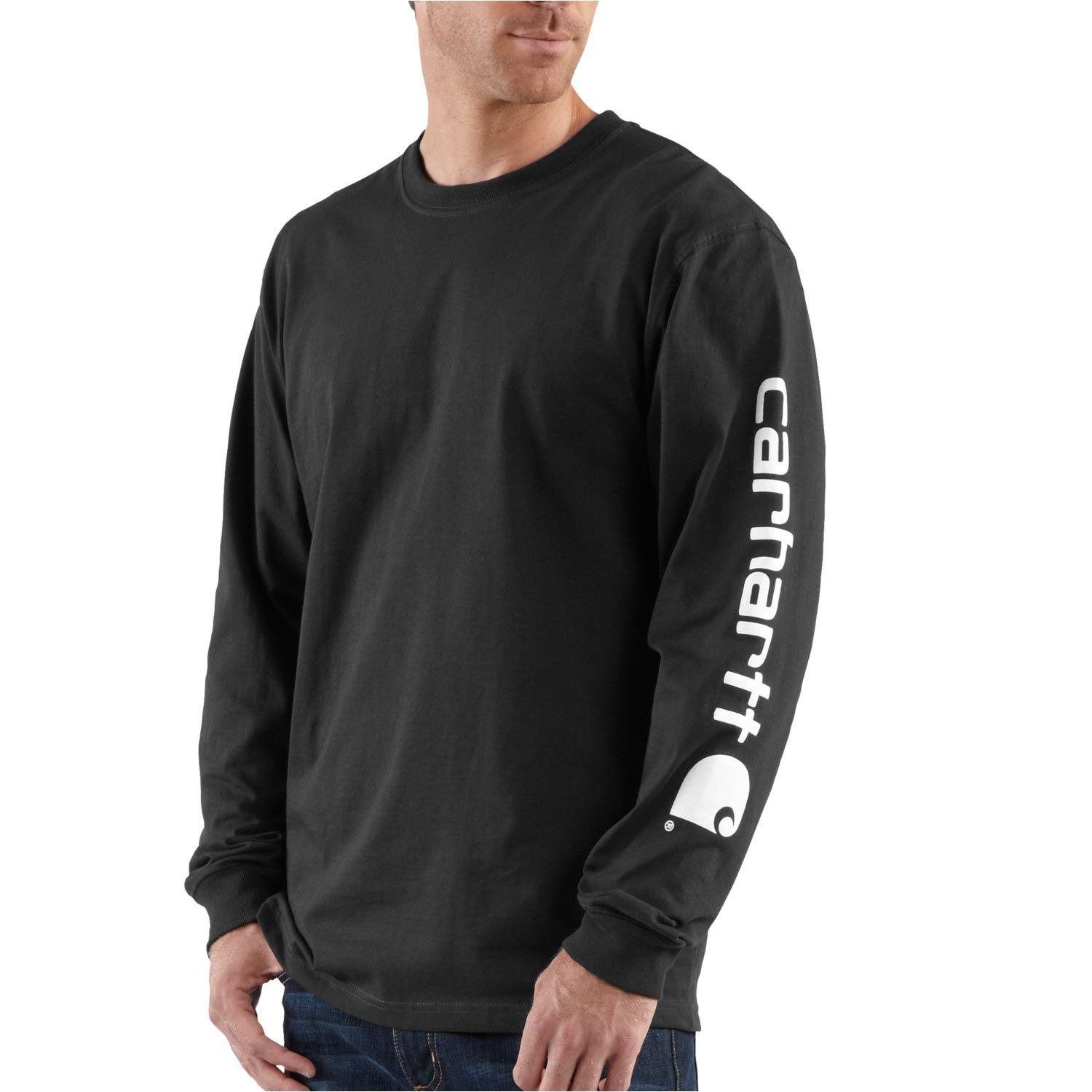 Carhartt Men's Long Sleeve Graphic Logo Tshirt Academy
