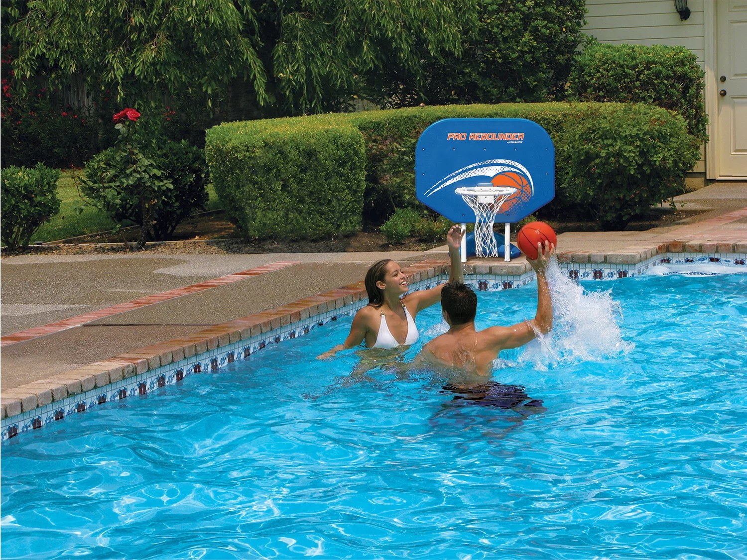 Poolmaster® Pro Rebounder Poolside Basketball/Volleyball Game Combo