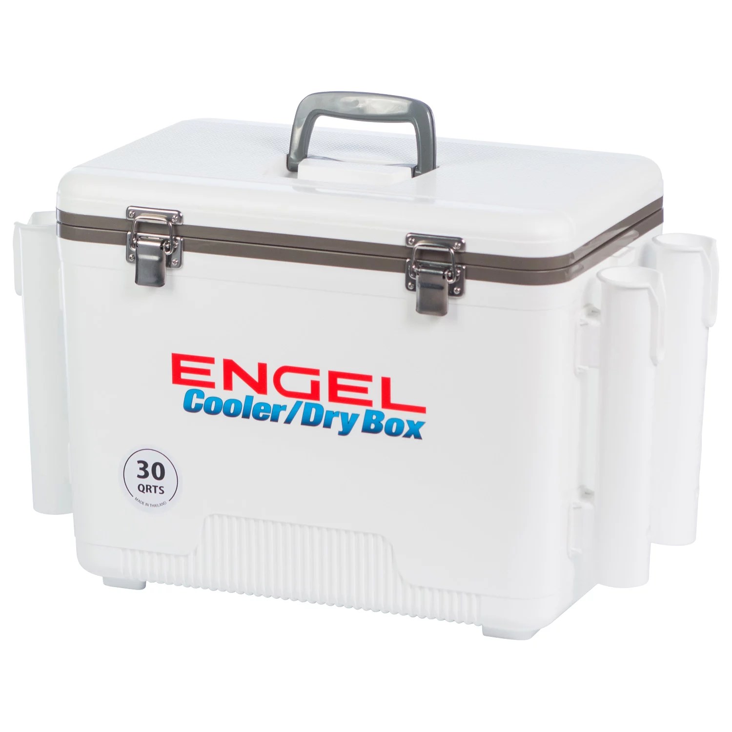 Engel 30 qt Cooler/Dry Box with Rod Holders Academy