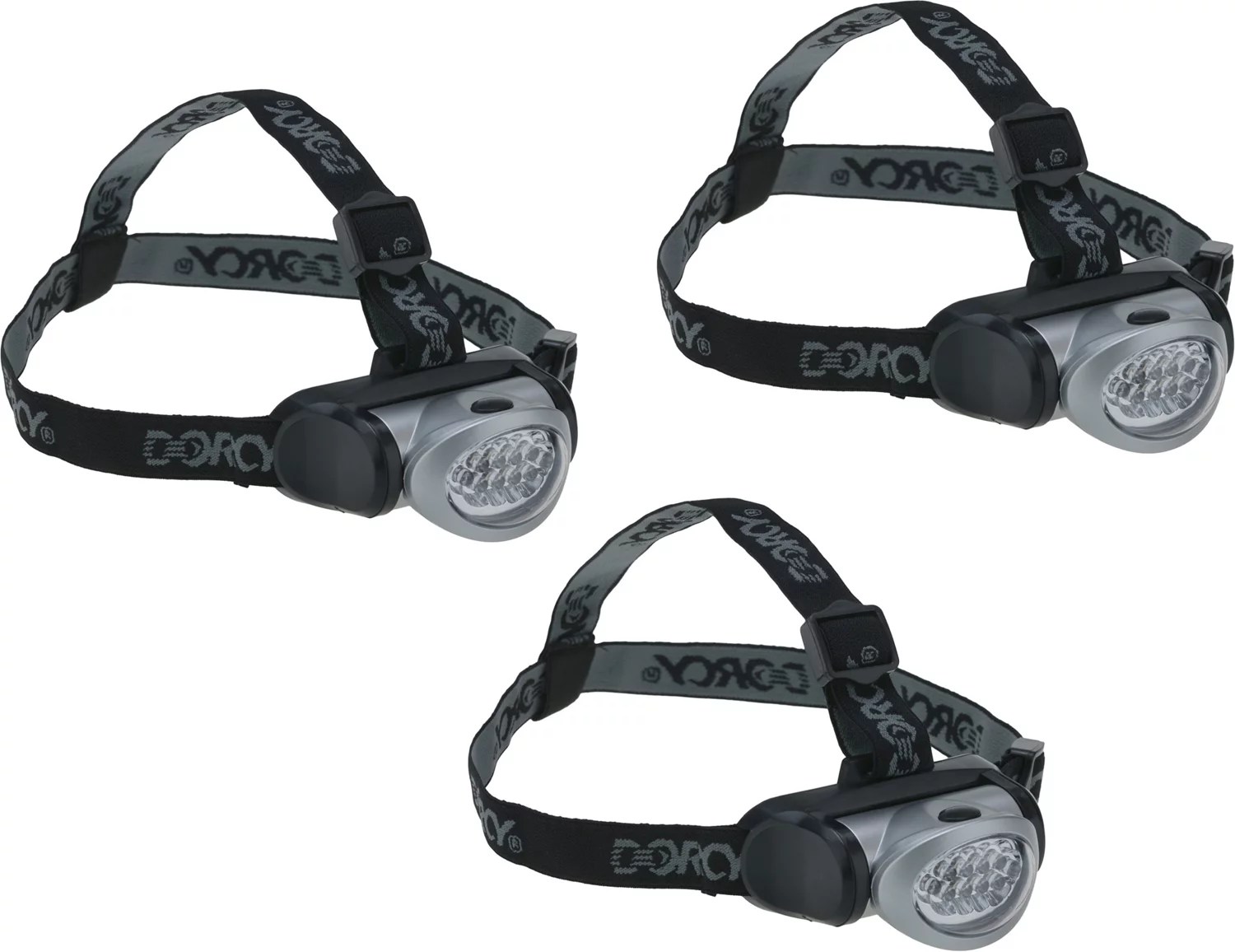 Dorcy LED Headlamps 3pack Academy