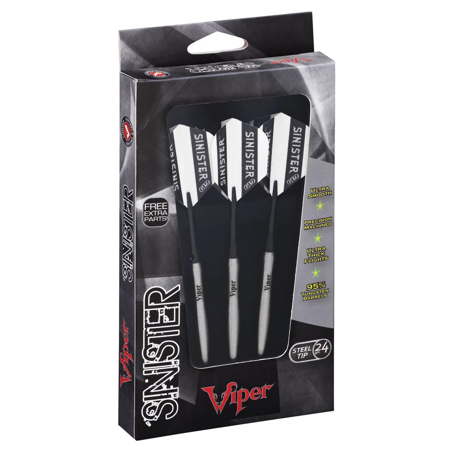 Viper Sinister SteelTip Darts 3Pack Academy