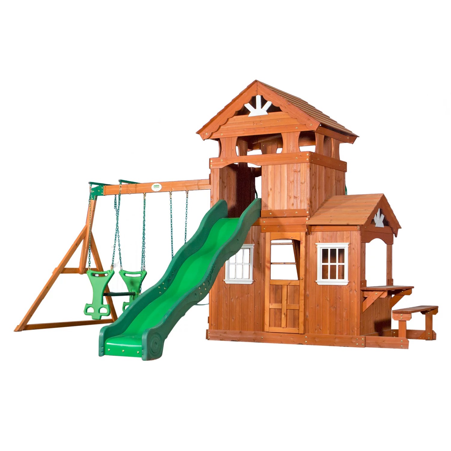 Backyard Discovery™ Shenandoah Wooden Swing Set Academy