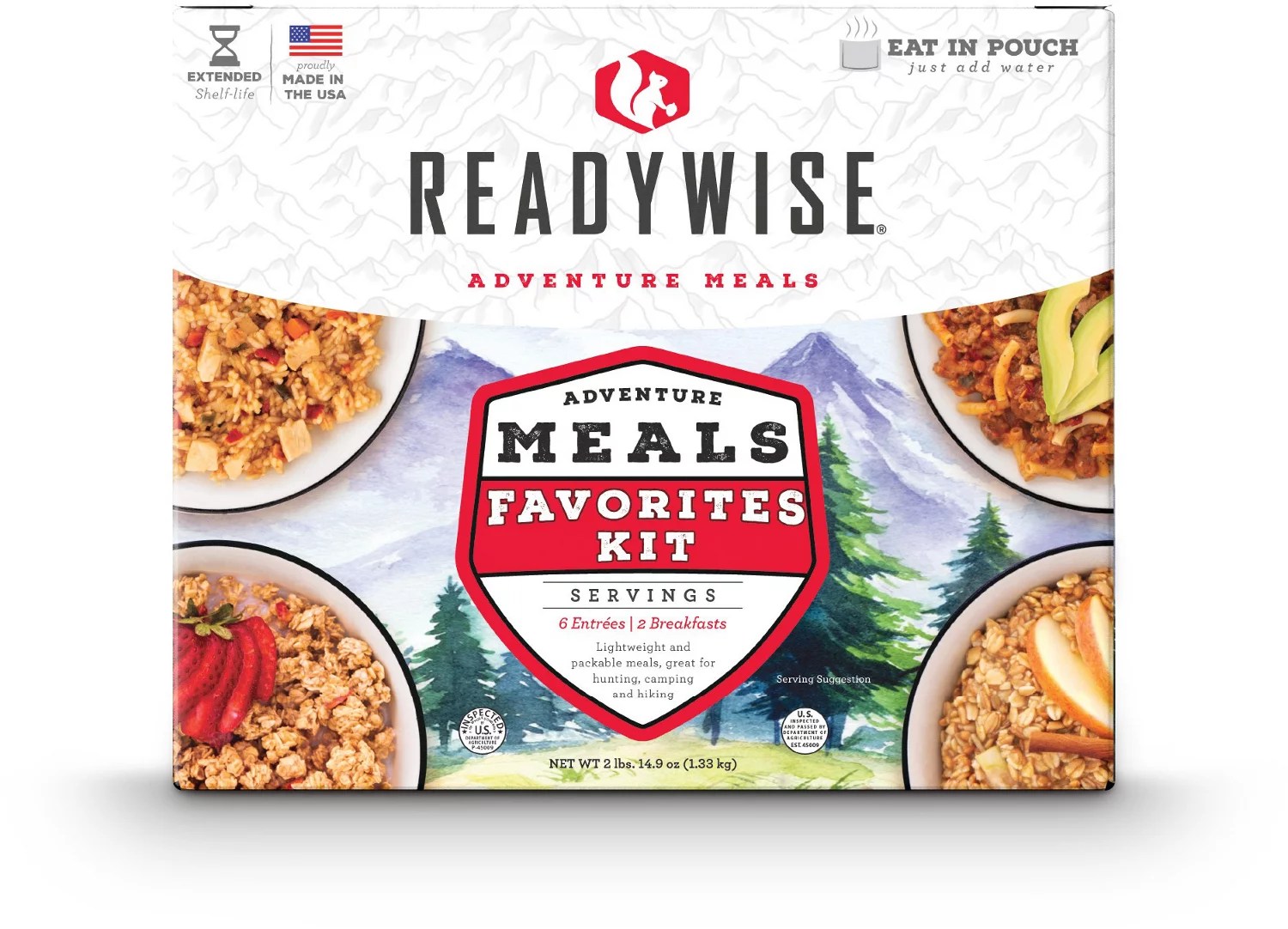 Wise Company FreezeDried Camping and Backpacking Food Favorites 8Pack Academy