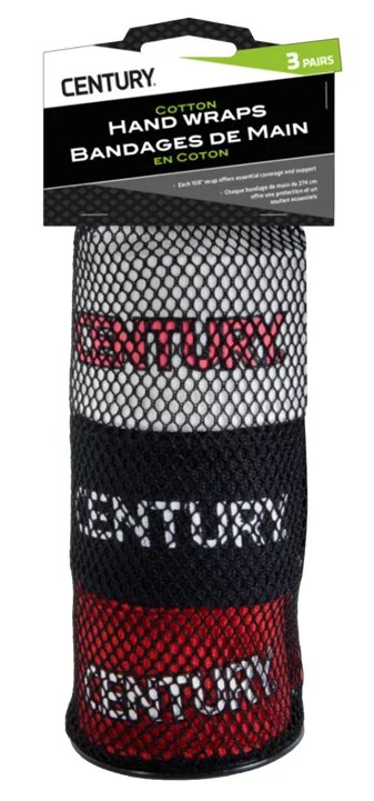 Century 108 in Cotton Hand Wraps 3Pack Academy