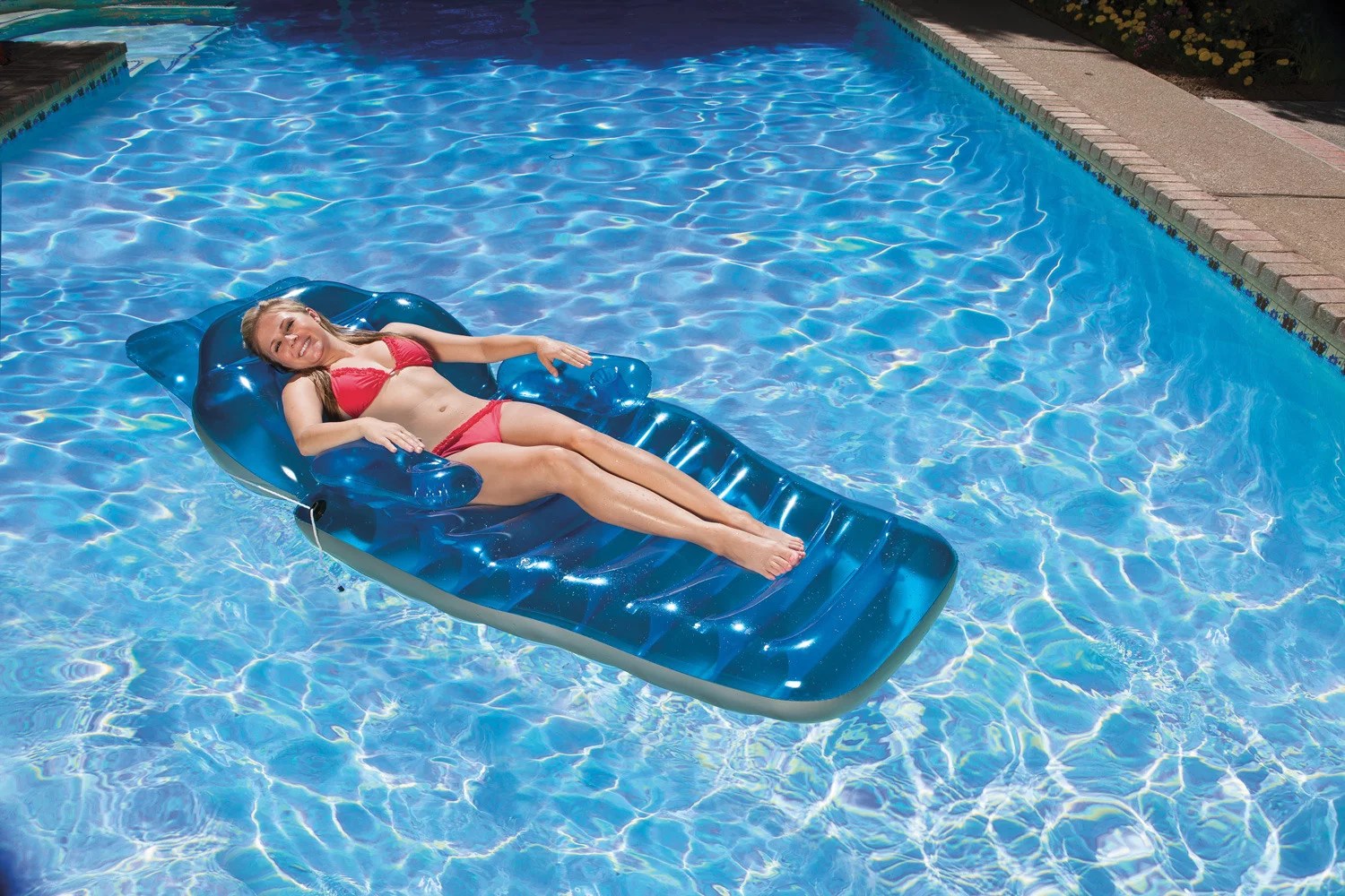 Poolmaster Adjustable Pool Float Chaise Lounge Academy
