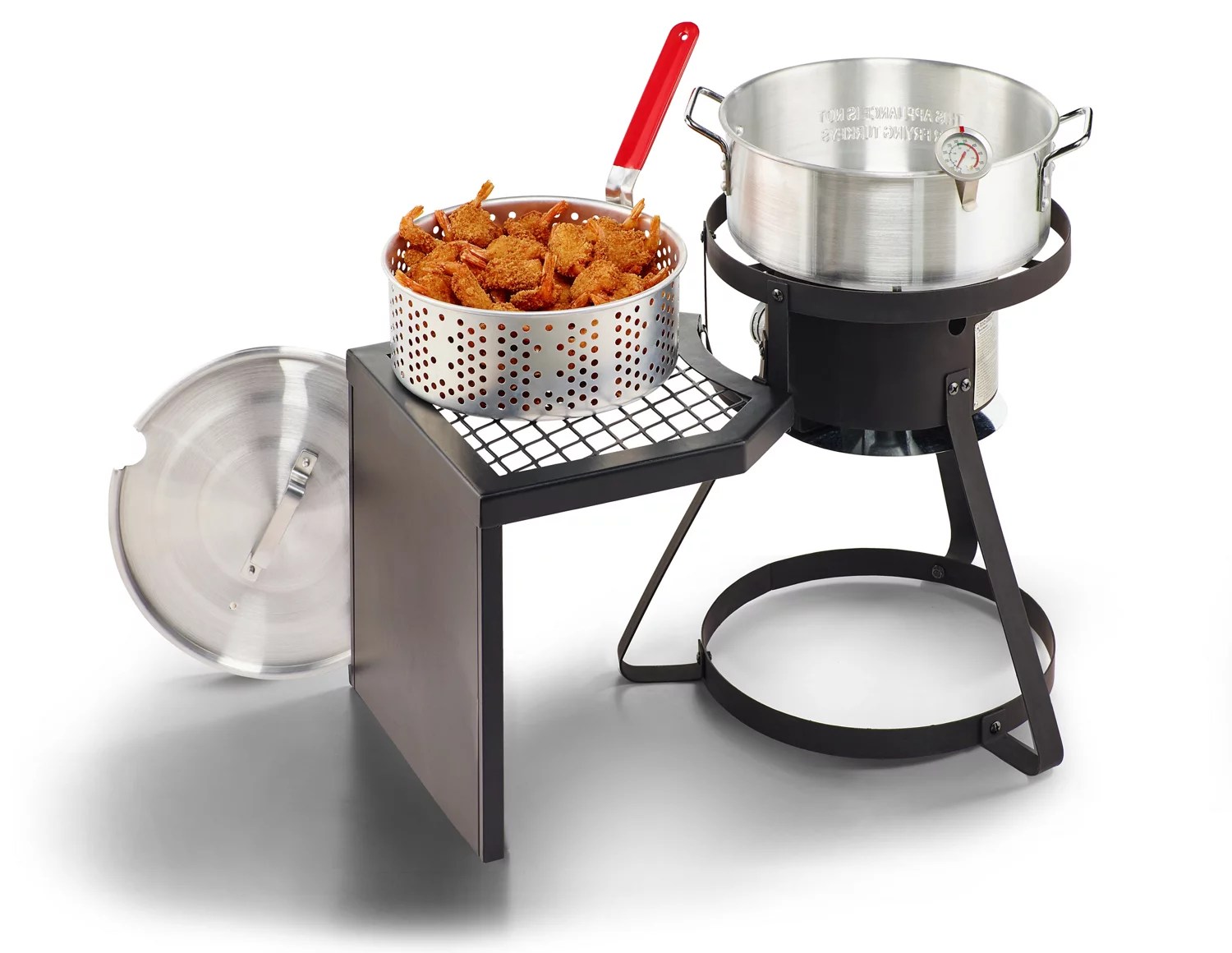 Outdoor Gourmet 10 qt Fish Fryer Set with Side Table Academy
