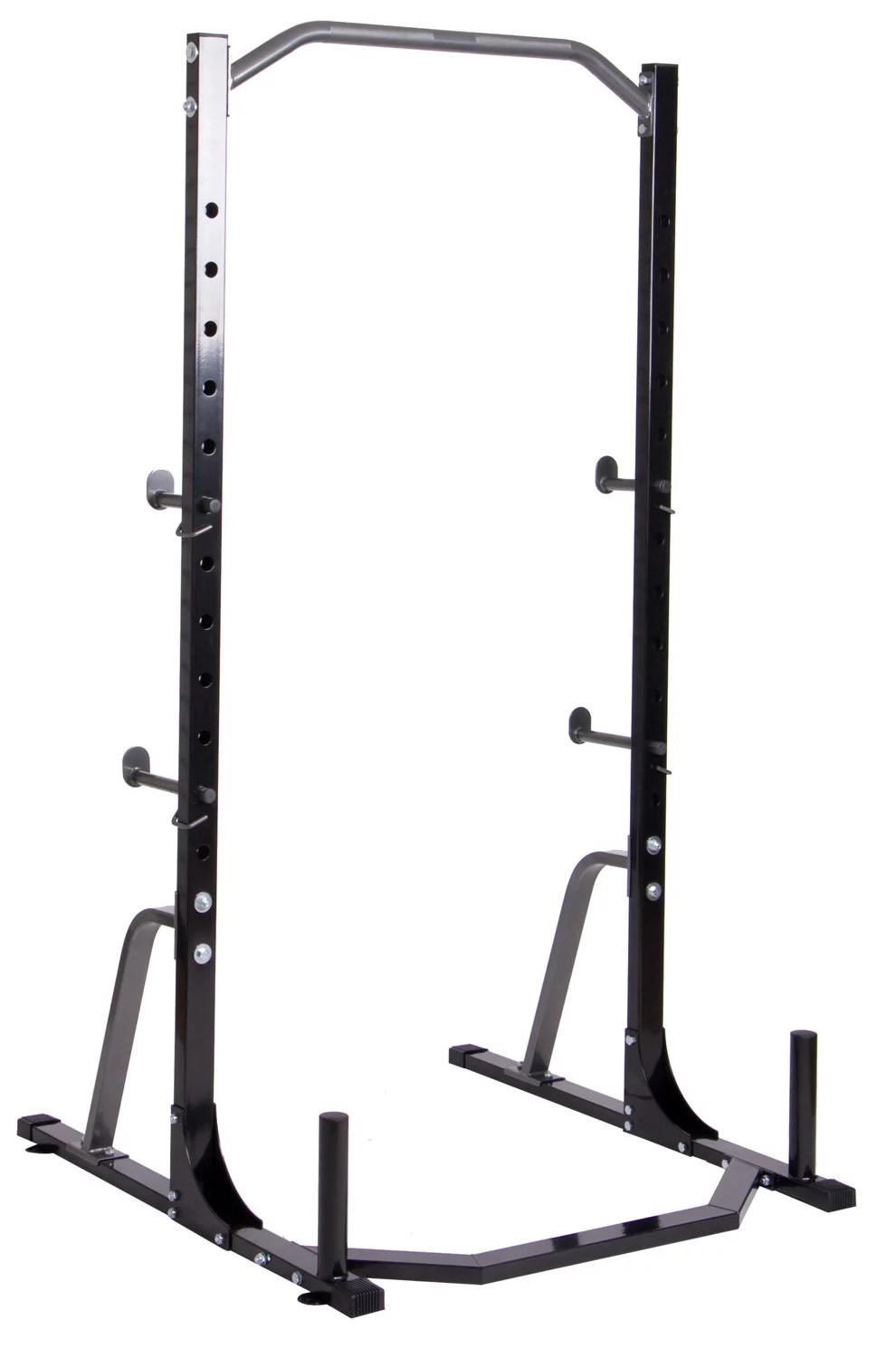 Body Champ Power Rack System with Olympic Weight Plate Storage Academy
