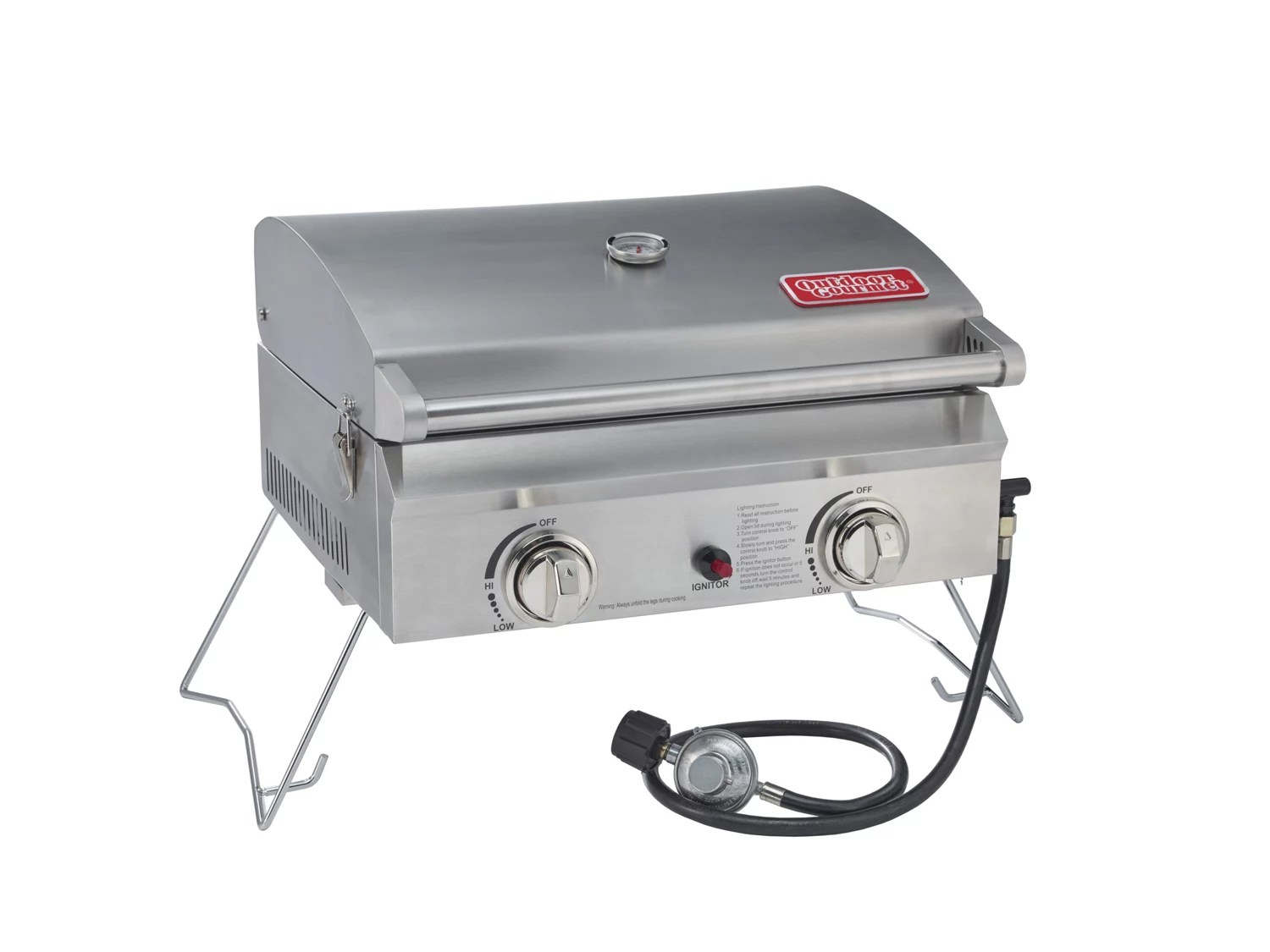Outdoor Gourmet 2Burner Gas Portable Grill Academy