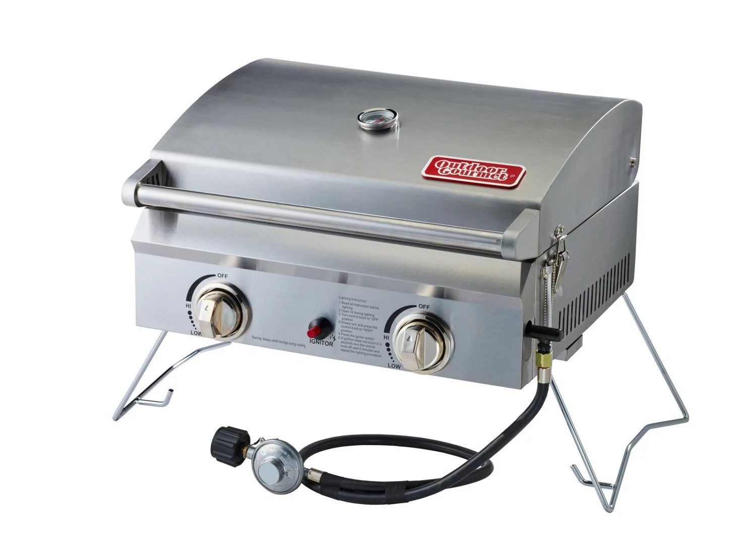 Outdoor Gourmet 2Burner Gas Portable Grill Academy