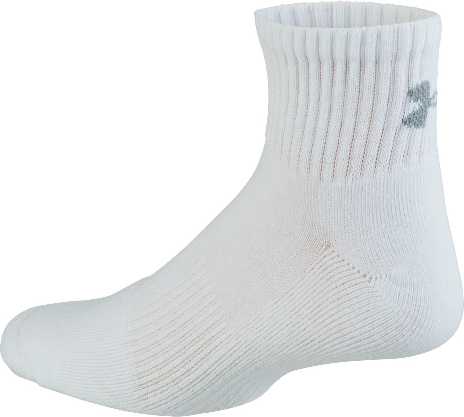 Under Armour Men's Charged Cotton 2.0 Quarter Socks 6 Pack Academy