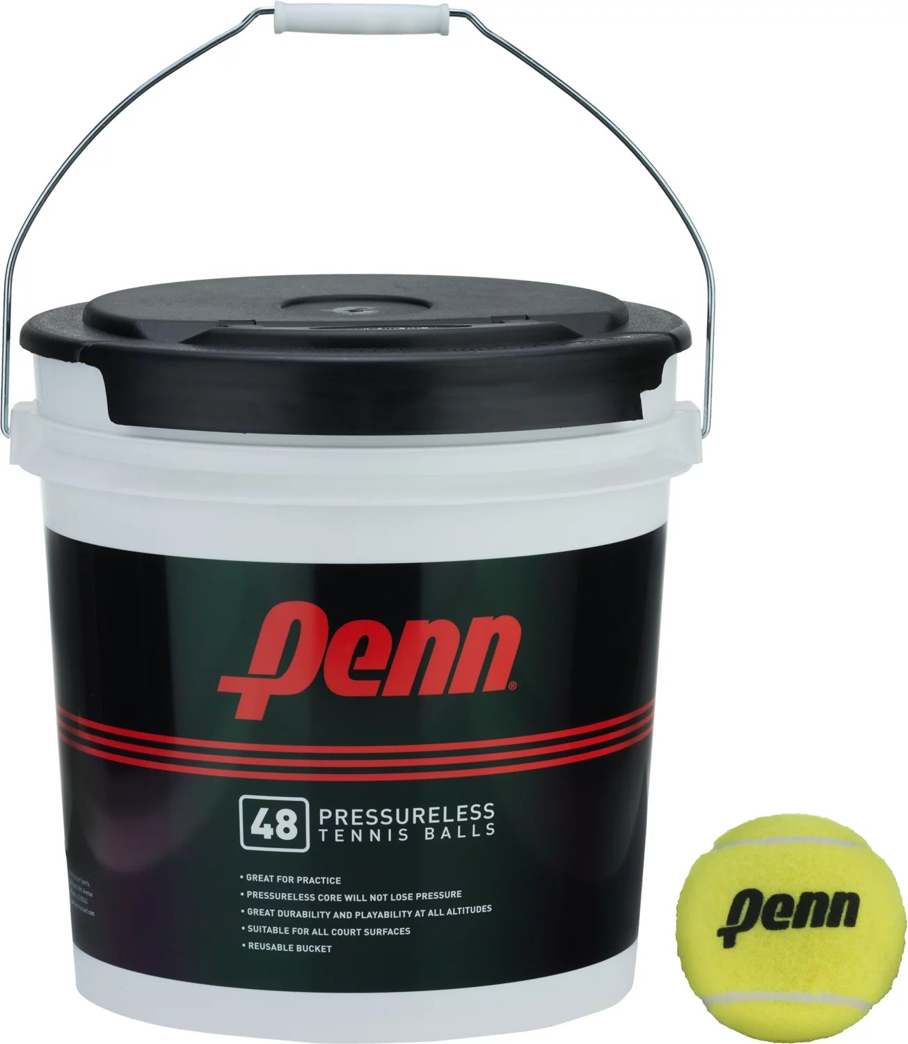 PENN® Pressureless Tennis Ball Bucket 48Pack Academy