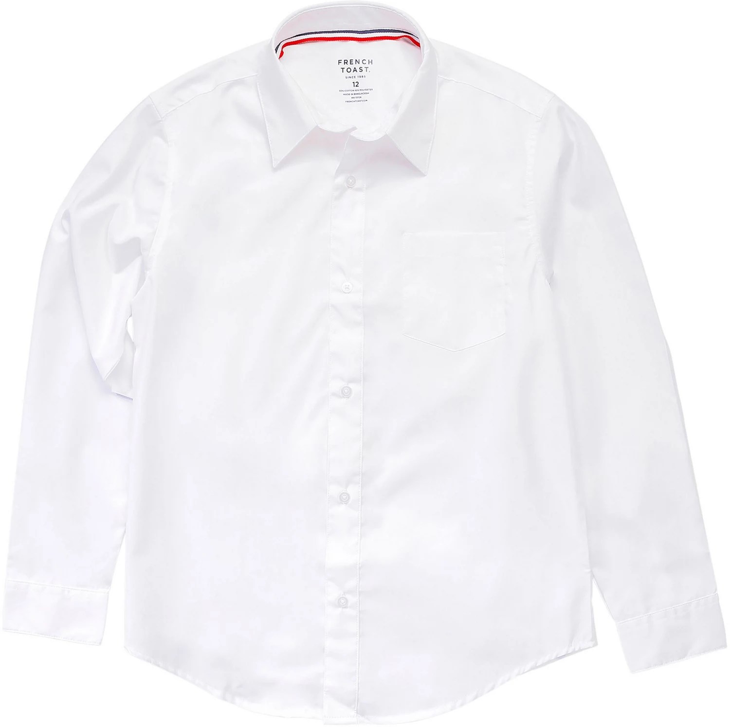 French Toast Boys' Long Sleeve Dress Shirt Academy