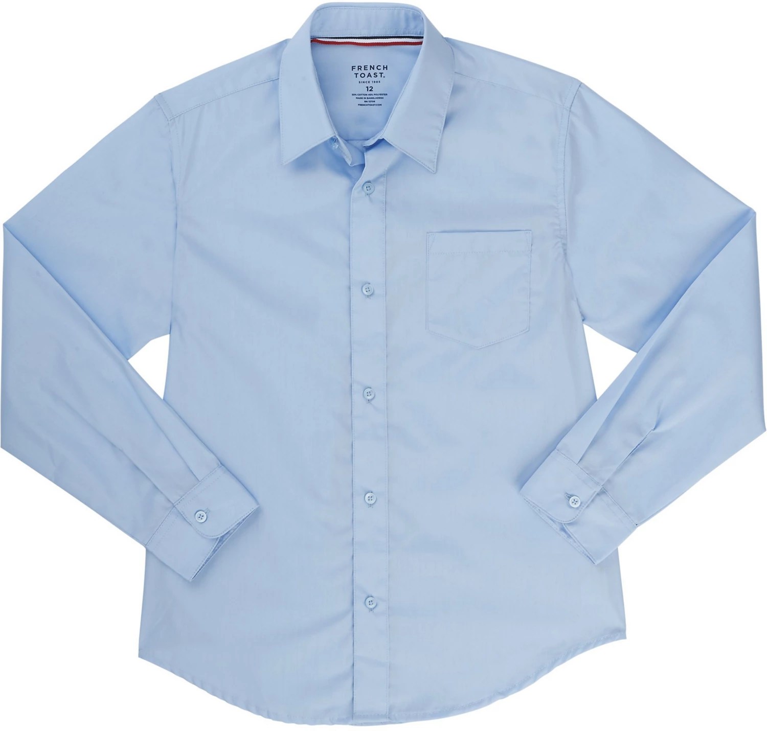French Toast Boys' Long Sleeve Dress Shirt Academy