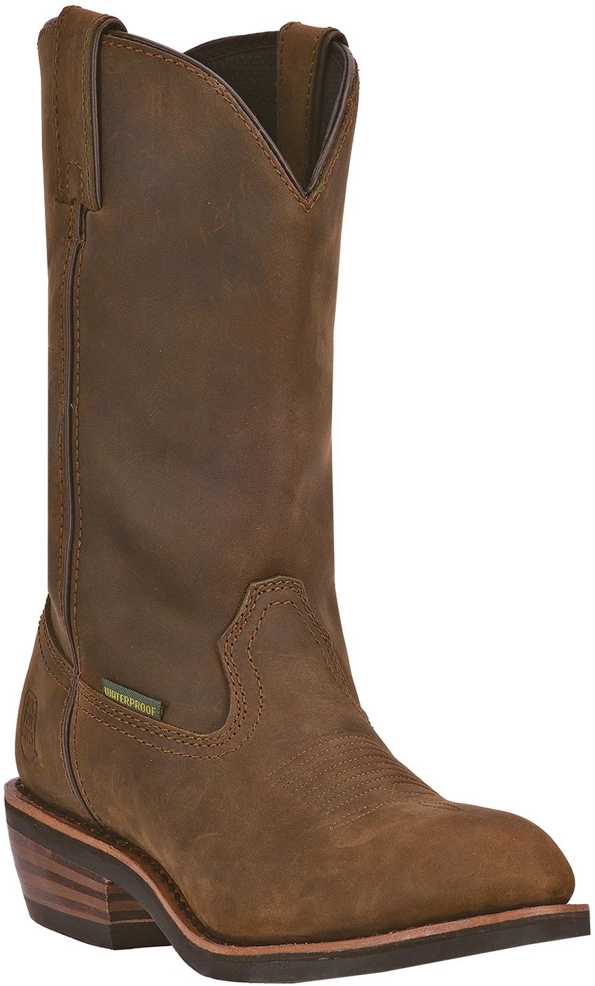 Dan Post Men's Albuquerque Leather Steel Toe Wellington Work Boots