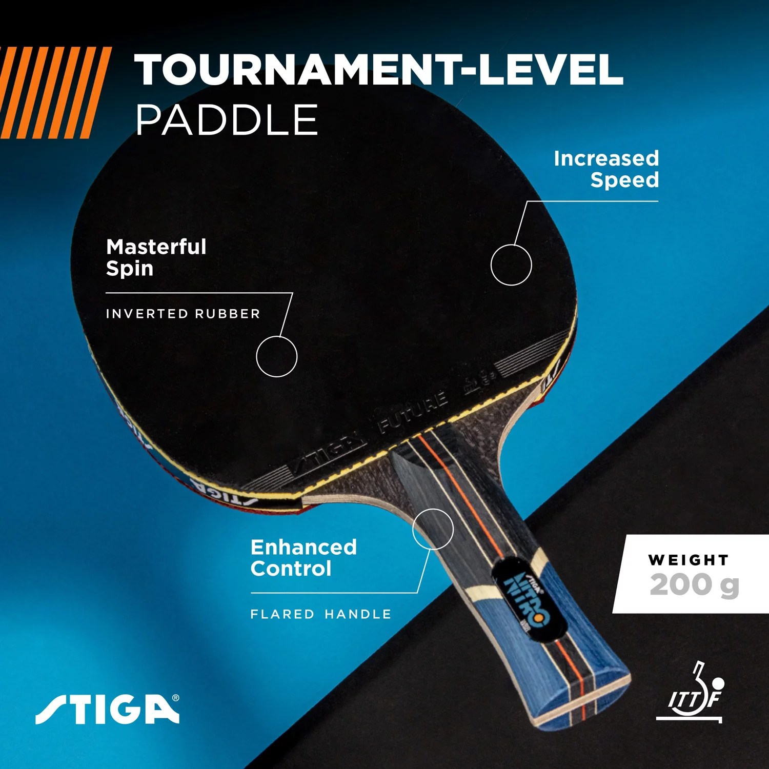 Stiga Nitro Table Tennis Racket Academy