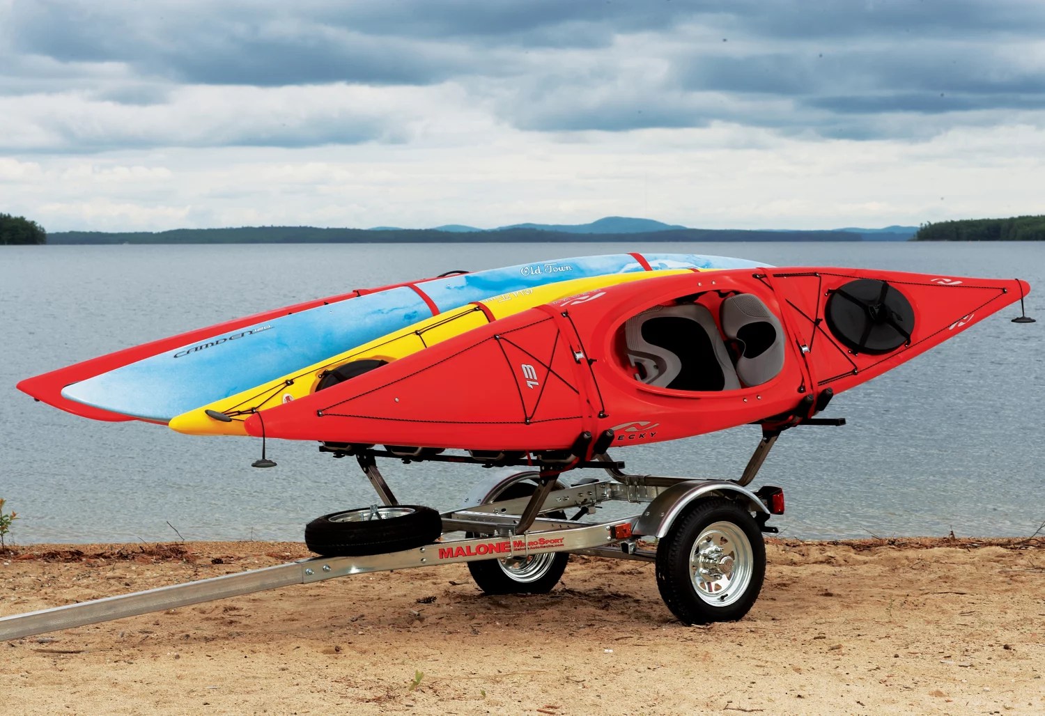 Malone Auto Racks Canoe and Kayak Carrier Trailer Kit Academy