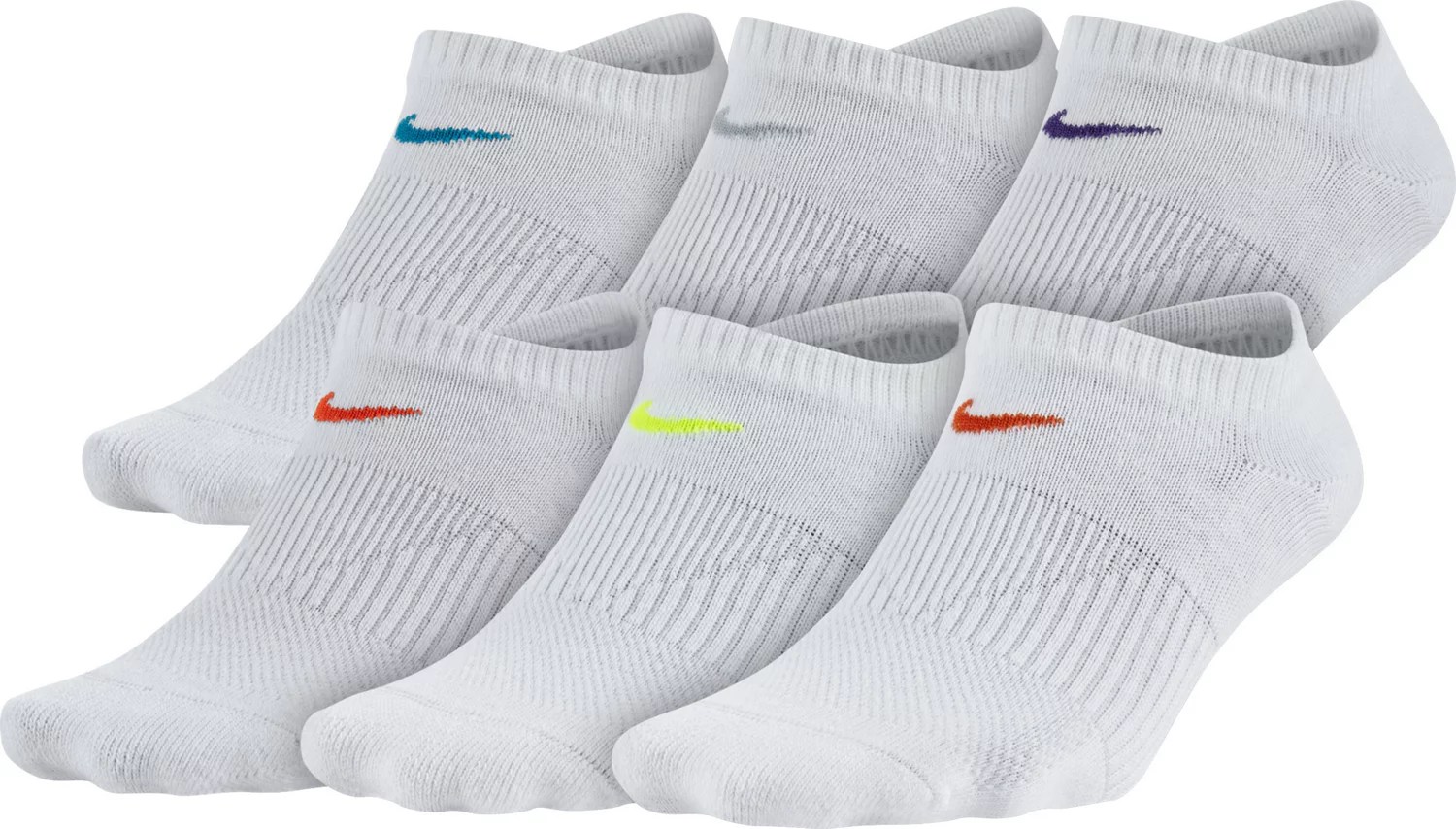Nike Women's Performance Lightweight NoShow Training Socks 6 Pack