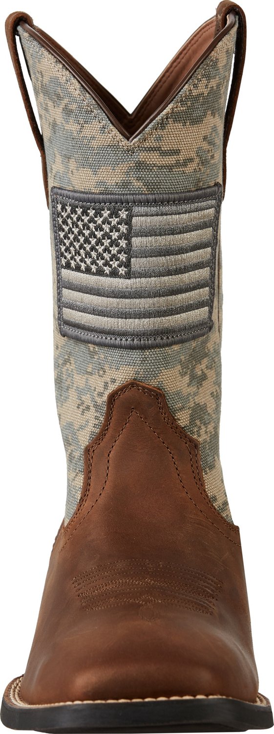 Ariat Men's Sport Patriot Camo Western Boots Academy