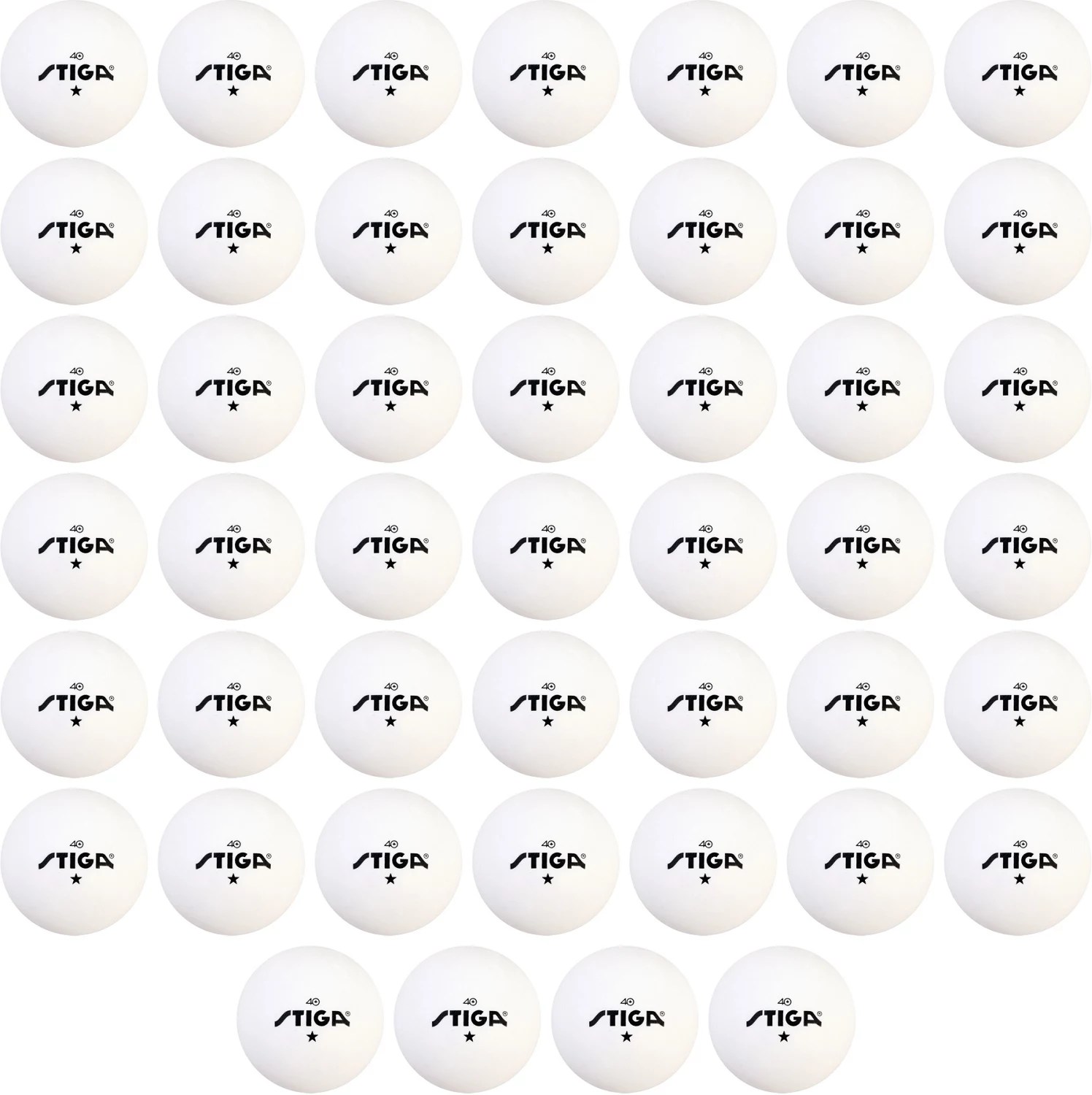 Stiga 1Star Table Tennis Balls 46Pack Academy